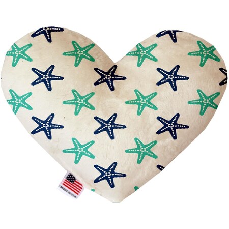 Mirage Pet Products Starfish Canvas Heart Dog Toy 8 in. 1263-CTYHT8